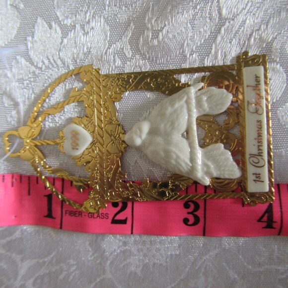 First Christmas Together 1999 Love Birds - Picture 3 of 5